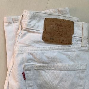Vintage white Levi’s